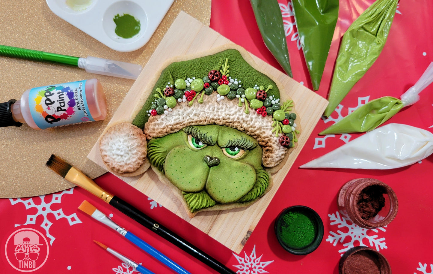 Mean Green Santa (Royal Icing Cookie Tutorial)