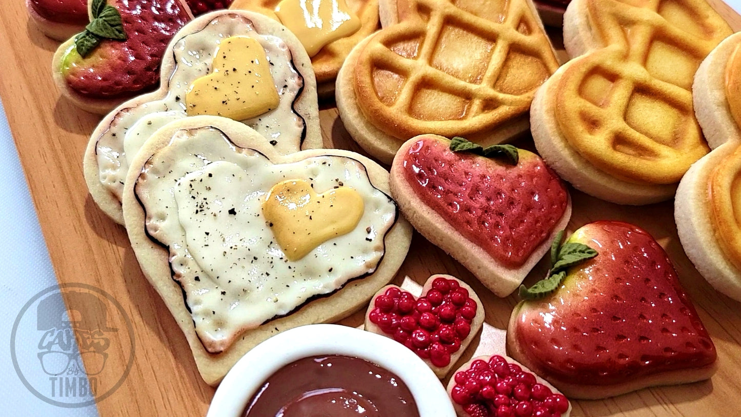 Charcuterie Brunch Cookie Tutorial (Royal Icing)