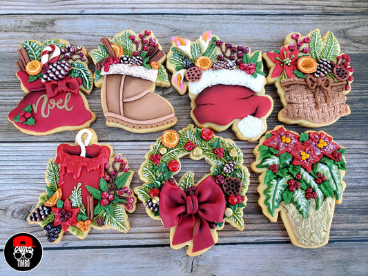 Holiday Floral Accents (Facebook Cookie Class)