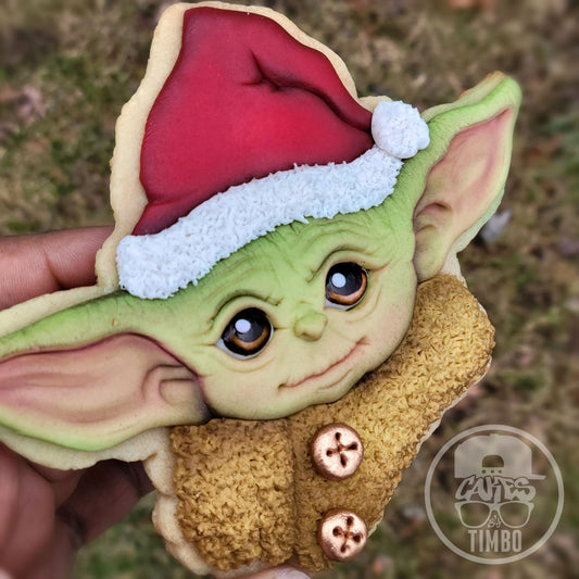 Grogu Santa Cookie Tutorial