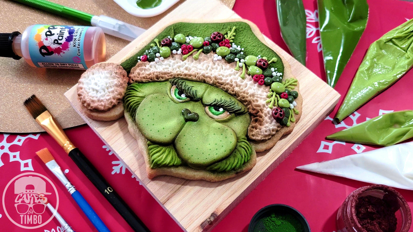 Mean Green Santa (Royal Icing Cookie Tutorial)